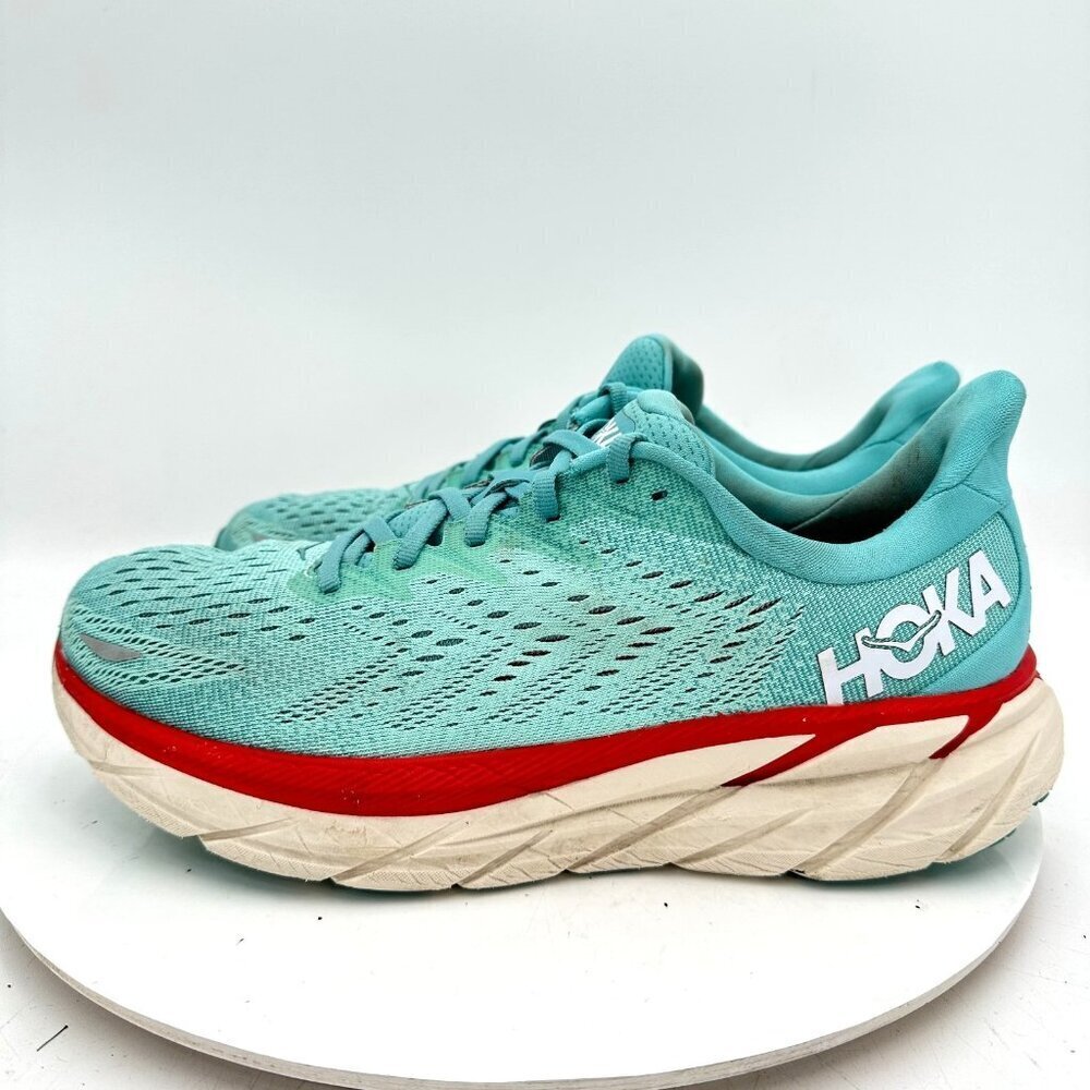 Hoka One One Clifton 8 Women Size 10B 1119394-AEBL Aquarelle Eggshell Blue Shoes
